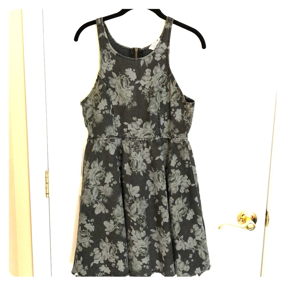 Floral, Distressed Dress